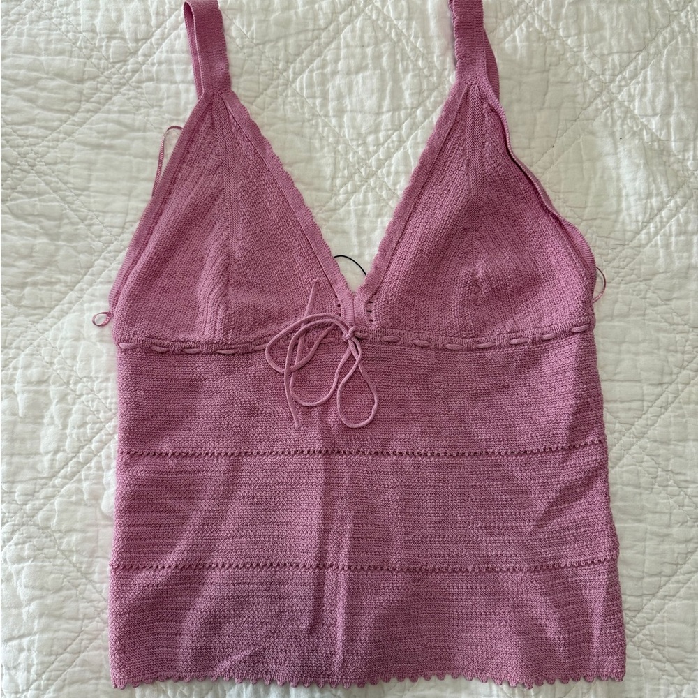 NWT zara crochet tank top